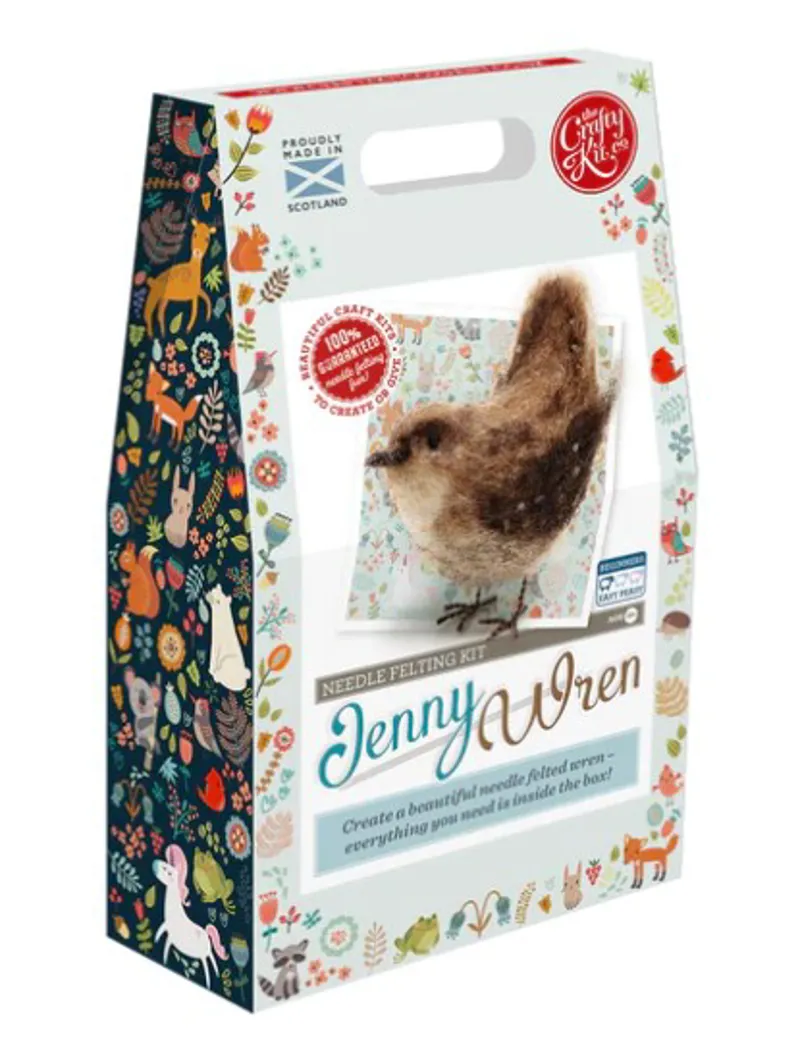 Crafty Kit Company Jenny Wren Needle Felting Kit